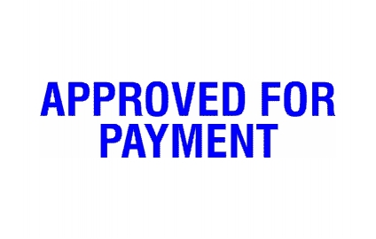APPROVED FOR PAYMENT